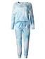 abordables Pyjamas-Femme Spandex S Bleu