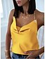 cheap Tank Tops-Women&#039;s Solid Colored Holiday Beach Sleeveless Camisole V Neck Backless Basic Essential Tops White Black Blue S / Summer