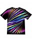 billige T-shirts &amp; Bluser til Piger-Børn Pige T-shirt Kortærmet Jacquard Vævning 3D Print Farveblok Regnbue Børn Toppe Basale Ferie Gade Sommer Baby / Sport