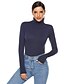 abordables Jumpsuits &amp; Rompers-Costume Zentai Combinaison Femme Couleur Pleine Col Roulé Noir Bleu Vin Hauts Standard