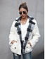 cheap Furs &amp; Leathers-Women&#039;s Jacket Solid Colored Sporty Fall &amp; Winter Regular Coat Daily Long Sleeve Jacket Army Green