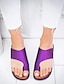 cheap Sandals-Women&#039;s Sandals Flat Sandals Comfort Shoes Bunion Sandals Flat Heel Open Toe Wedge Sandals Casual Daily PU Solid Colored Leopard Black Purple