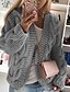 cheap Sweaters &amp; Cardigans-Women&#039;s Casual Solid Knitted Cardigan with Hood