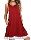 cheap Casual Dresses-Women&#039;s Sundress Short Mini Dress Black Blue Purple Red Blushing Pink Sleeveless Summer Round Neck Hot Casual 2021 S M L XL XXL