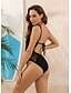 cheap One-Pieces-Women&#039;s Swimwear One Piece Normal Swimsuit Solid Colored Black Bathing Suits