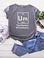 cheap T-Shirts-Women&#039;s T shirt Graphic Text Letter Print Round Neck Basic Tops 100% Cotton Black Wine Army Green