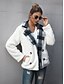 cheap Furs &amp; Leathers-Women&#039;s Jacket Solid Colored Sporty Fall &amp; Winter Regular Coat Daily Long Sleeve Jacket Army Green