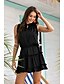 cheap Elegant Dresses-Women&#039;s Sheath Dress Short Mini Dress White Black Blushing Pink Sleeveless Solid Color Summer V Neck Casual 2021 S M L XL