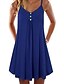 cheap Mini Dresses-Women&#039;s Strap Dress Short Mini Dress Black Blue Purple Red Wine Army Green Royal Blue Light Blue Sleeveless Solid Color Hot S M L XL XXL 3XL 4XL 5XL