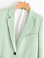 cheap Blazers-Women&#039;s Blazer Notch lapel collar Green S / M / L