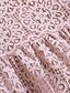 cheap Girls&#039; Dresses-Kids Toddler Little Girls&#039; Dress Solid Colored Cut Out Lace Trims Dusty Rose Cotton Knee-length Long Sleeve Active Cute Dresses Children&#039;s Day Loose