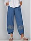 abordables Pants-Femme basique Séchage rapide Ample Chino Pantalon Fleurie Violet Bleu Marine Gris