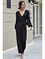 abordables Jumpsuits &amp; Rompers-SABOLAY Mujer Negro Mono Un Color