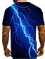 abordables Tank Tops-Homme T-shirt Chemise Graphique Abstrait Imprimé Manches Courtes Quotidien Hauts basique Exagéré Col Rond Noir