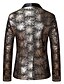cheap New To Sale-Gold / Silver Floral Regular Fit Polyester Men&#039;s Suit - Shawl Lapel
