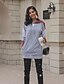 cheap Hoodies &amp; Sweatshirts-Women&#039;s Pullover Hoodie Sweatshirt Color Block Daily non-printing Casual Hoodies Sweatshirts  Gray