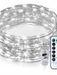 cheap LED String Lights-10M 100LED Copper Wire String Lights Outdoor String Lights USB Plug-in Fairy Lights With Remote 8 Modes Lights Waterproof Remote Control Timer Christmas Wedding Birthday Family Party Room Valentine‘s