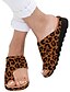 cheap Sandals-Women&#039;s Sandals Flat Sandals Comfort Shoes Bunion Sandals Flat Heel Open Toe Wedge Sandals Casual Daily PU Solid Colored Leopard Black Purple