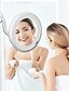 abordables Accessoires pour Salle de Bain-miroir de maquillage flexible de miroir mené avec des miroirs de courtoisie à lumière LED 10x miroirs grossissants miroir cosmétique léger