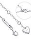 baratos Bijuteria de Mulher-925 prata esterlina infinito símbolo do amor sem fim pulseira ajustável presente para meninas mulheres (prata a)