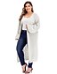 cheap Sweaters &amp; Cardigans-Women&#039;s Knitted Solid Colored Cardigan Long Sleeve Plus Size Oversized Sweater Cardigans V Neck Fall Winter White Black Blushing Pink