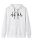 cheap Hoodies &amp; Sweatshirts-Women&#039;s Pullover Hoodie Sweatshirt Graphic Text Letter Monograms Front Pocket Daily Weekend Other Prints Basic Casual Hoodies Sweatshirts  White Black Blue