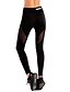 cheap Pants-Women&#039;s Sporty Sports Slim Daily Sweatpants Pants Solid Colored Full Length Mesh Black