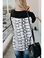 cheap Hoodies &amp; Sweatshirts-Women&#039;s Tunic Abstract Long Sleeve Print Round Neck Tops Basic Basic Top White Black Red