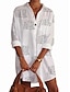 cheap Tops &amp; Blouses-Women&#039;s Blouse Letter Daily Long Sleeve Blouse Shirt Shirt Collar White S