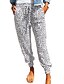 cheap Bottoms-Women&#039;s Basic Jogger Chinos Comfort Daily Slim Pants Ankle-Length Leopard High Waist White