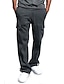 cheap Pants-Men&#039;s Sporty Outdoor Slim Going out Weekend Tactical Cargo Pants Solid Colored Sporty White Black Red / Spring / Summer / Drawstring