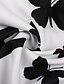preiswerte Casual Kleider-Damen Knielanges Kleid Etuikleid Weiß Kurzarm Bedruckt Katze Tier V-Ausschnitt Frühling Sommer Alltag 2022 M L XL XXL 3XL