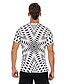 abordables Tank Tops-T-shirt Chemise Homme Graphique 3D Print Col Rond Manches Courtes Standard du quotidien Sortie basique Elégant Rayonne Polyester