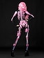 cheap HALLOWEEN-Women&#039;s Punk &amp; Gothic Blushing Pink Jumpsuit Floral Abstract Print