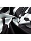 abordables Vestidos casuales-Mujer Vestido de cambio Vestido hasta la Rodilla Blanco Manga Corta Blanco y Negro Geométrico Estampado Verano Escote en Pico caliente Casual 2021 M L XL XXL 3XL
