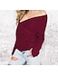 cheap Sweaters-Women&#039;s Basic Knitted Solid Colored Plain Pullover Long Sleeve Sweater Cardigans V Neck Fall Winter White Black Blushing Pink