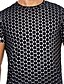 billige Tank Tops-Herre T-shirt Skjorte Grafisk Geometrisk 3D Rund hals Plusstørrelser Daglig Weekend Kortærmet Toppe Basale Sort Lilla Lysegrøn