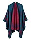 cheap Coats &amp; Trench Coats-Women&#039;s Solid Colored Jacquard Basic Fall &amp; Winter Cloak / Capes Regular Daily Sleeveless Acrylic Coat Tops Blue