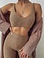 cheap Two Piece Sets-Women&#039;s Basic Solid Colored Causal Daily Two Piece Set Crop Top Tank Top Tracksuit Pant Loungewear Biker Shorts Tops