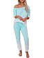 cheap Two Piece Sets-Women&#039;s Basic Solid Colored Two Piece Set Set Pant Tops