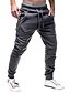cheap Pants-Men&#039;s Sporty Streetwear Sporty Drawstring Sweatpants Pants Stretchy Going out Weekend Solid Colored Mid Waist Outdoor Sports Slim Black Light gray Dark Gray XS S M L XL / Spring / Summer