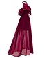 cheap Party Dresses-Women&#039;s Swing Dress Maxi long Dress Blushing Pink Wine Navy Blue Sleeveless Solid Color Lace Patchwork Summer Halter Neck Sexy 2021 S M L XL XXL