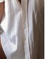 abordables Tops &amp; Blouses-Mujer Blusa Camisa Color sólido Cuello Camisero Básico Tops Corte Ancho 100% Algodón Azul Piscina Morado Blanco