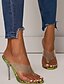 cheap Women&#039;s Slippers &amp; Flip-Flops-Women&#039;s Slippers &amp; Flip-Flops Stiletto Heel Open Toe Daily PU Green Beige