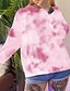 cheap Hoodies &amp; Sweatshirts-Women&#039;s Pullover Hoodie Sweatshirt Tie Dye Daily Basic Hoodies Sweatshirts  Blue Blushing Pink Green