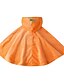 billige T-skjorter og bluser til jenter-Barn Jente Bluse Ermeløs Ensfarget Halloween Trykt mønster Oransje Barn Topper Grunnleggende Halloween