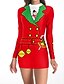 baratos Vestidos Casuais-Mulheres Vestido Envelope Mini vestido curto Vermelho Manga Longa Geométrica Verão Casual Sensual 2021 S M L XL XXL