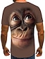 billige T-shirts og tanktops til mænd-Herre Skjorte T-shirt T-Shirts Grafisk Dyr Orangutang Rund hals Sort Lyserød Brun 3D-udskrivning Fest Gade Kortærmet Trykt mønster Tøj Chic og moderne Sjov Bekvem Stor og høj