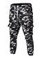 abordables Pants-Homme Pantalon cargo Mince Pantalon Toute la longueur Camouflage Gris Vert / L&#039;autume