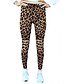 billige Bottoms-Dame Basale Hurtigtørrende Daglig capri shorts Bukser Ensfarvet Leopard Ankel-længde Hul Sort Brun